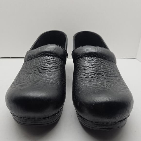 Dansko Men's 11.5-12 45 Pro Professional Black Leather Clogs Shoes Work - Picture 4 of 9
